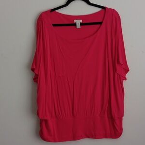Chico's Scoop Neck Batwing Top #2465